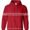 Plain 100% polyester with no lable hoodies with long sleeve