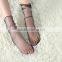 WS-24 Sexy Breathable Silk Heap Heap Soft Elasticity Black Fishnet Lace Flower Mesh Ankle Fashion Socks Summer Style