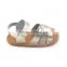Hot summer shoes cow leather flat sandals for ladies pictures