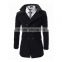 Hot sale long sleeve woolen black navy and gary warm 4 size for choice coat of wool