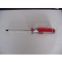 Red color strip acetate handle screwdriver
