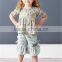 cute baby stripe ruffle boutique plain kids outfit