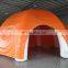 full covered orange inflatable spider tent