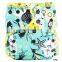Elinfant reusable cloth diaper for baby Bamboo cotton colorful line piping diaper manufacturer