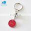 2017 Custom cheap high quality souvenir use metal trolley token key rings