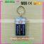 High Quality rectangle plastic keychain photo holder