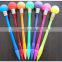 cheap promotional plastic torch ball pen with led light