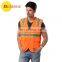 Adult reflex pocket safety working vest