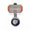 Wafer Type Pneumatic Butterfly Valve with flange end