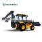 Newindu Mini 0.3m3 Cheap Price XC870HK Backhoe Loader