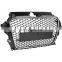 Grille Front Hood Henycomb Bumper Grill Sliver 13-16 For Audi A3 S3 RS3 Style