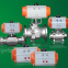 spring return single acting pneumatic actuated rotary angle 90degree for ball valve and butterfly valve