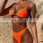 Bkning Neon Swimsuit One Piece Bathing Suit Women Green High Leg Swimwear Orange Sheer Bikini One-piece Suits Thong Badpak Solid