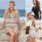 New design comfortable adult bathing suit mesh knitted beachwear woman swimwear