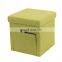RTS custom furniture folding storage ottoman cabinet pouffe stool with pocket ottoman