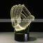 3D Night Light Lamp Acrylic Colorful Mitt Baseball Glove Sports Touch Switch