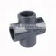 ASTM SCH80 gray color UPVC cross 6" for water supply