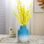 Blue White Creative Custom Modern Simple Ceramic Plant Vase For Study Decor
