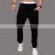 New Fashion Style Sustainable draw string pants zipper pocket striped mens joggers