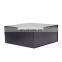 Luxury bulk big square bedding products packaging collapsible black gift boxes