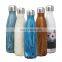 Double Wall Thermal Vacuum Flask Insulated Outdoor Sports Drink Cola Shaped 18/8 Stainless Steel Water Bottles with Custom Logo