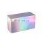 Holographic slide out folding boxes cosmetic paper container drawer packaging box without logo