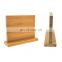 Knife Block Magnetic Universal Knives Holder Double Side Cutlery Display Natural Bamboo Knife Block Organizer