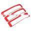 Lantsun ABS mesh decorative frame black / red / silver car frame decoration for jeep