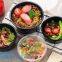 food bowl, soup bowl, 3 compartment durable plastic food meal prep bento box,modern style food grade plastic fresh box/bento box/lunch box pac