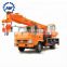 Dump truck with truck with hydraulic truck  crane 10 ton