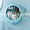 Manufactory Nordic Bathroom Multifunction Wall Mirror Commodity Shelf ABS Colorful Wall Hanging Cosmetics Storage Boxes