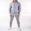 Plain Long Sleeves Sweat Suits Fashion Women Joggers Suits Sets Polyester Feet Zip Training Jogging Wear