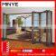 Aluminum Bifold Tempered Glass Sliding Bifold Folding Door With 5 years warranty