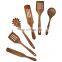 Organic Teak Wood Kitchen Utensil With Spatula Wooden Spoons For Cooking