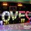 ACS Direct factory of LED bulb wedding letter light up LOVE letter
