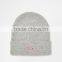 Custom Knit Beanies With Woven Label Slouch Beanie Hat