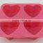 Star and Heat Shaped Green Jello Mold