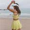 Contrasting Color One Piece Sexy Backless Jumpsuits Custom Women Quick Dry Tennis Wears