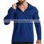 Quick Dry Men's Pockets Running T Shirt Fitness Tight Long Sleeve Sport Gym Top Half Zip Sportswear Training Jogging Shirts