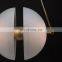 Modern Solid Brass Pendant Lamp LED Light Source with Glass Body Warm White Middle-Sized Light Chandelier for Living Room