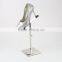 Metal Shine Silver Shoe Display Stands, Shoe Store Display Racks