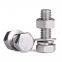 304 stainless steel hexagon bolt din933, hexagon head full thread screw, customized special-shaped part