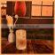 Battery-Operated LED White flower decal Electric Candle