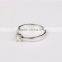 New design ladies finger single stone ring designs 925 sterling silver