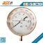 maximum demention All stainless steel mechanical oil filled pressure gauge