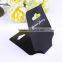 Nice shape folded black pvc necklace display card with customized logo