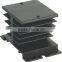 China Manufacturer Solid State Relay extruded black anodized aluminum Heatsinks profile plate