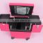 trolley rooling make up beauty kit vanity leather jewelry box