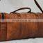 Real Goat Leather Vintage Gym Duffel Bag Travel Luggage Bag Shoulder Bag