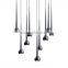 Falling Water Chandeliers with Metal plating Special Condenser Spherical Glass for Projects